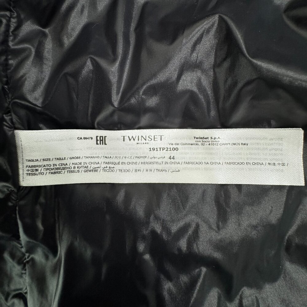 Twinset lightweight puffer jacket/ TWINSET Milano, Size 44/L - Picture 13 of 14